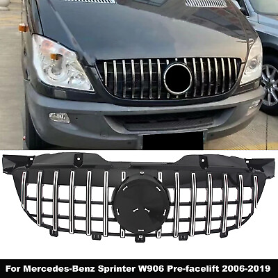 #ad For 2006 2013 Mercedes Sprinter W906 Front Grill Bumper Grilles GT Style Chrome