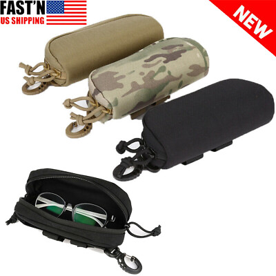 #ad Glasses Case with Belt Loop Tactical Molle Sunglasses Case Eyeglasses Hard Box