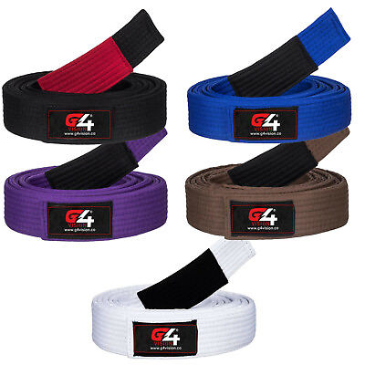 #ad New G4 Brazilian Jiu Jitsu Belts BJJ Gi 100% Cotton MMA Kimono Belt A1 A2 A3 A4