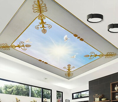 #ad 3D Sunshine A6341 Ceiling WallPaper Murals Wall Print Decal Deco AJ WALL Fay