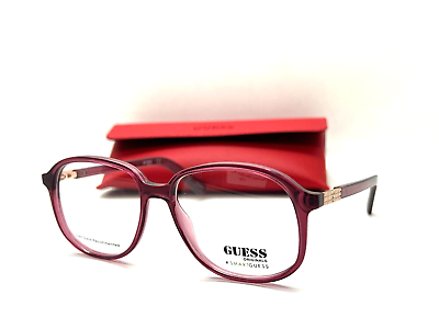 #ad NEW Authentic GUESS GU8255 071 BURGUNDY 53 15 145MM Eyeglasses FRAME