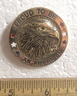 #ad Large Proud to be an American with Eagle Pin