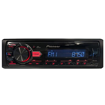 #ad Pioneer MVH 85UB Single DIN AM FM Stereo USB AUX MP3 Digital Media Car Receiver