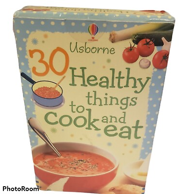 #ad 30 Healthy Things to Cook and Eat Large Cards By Fiona Watt New Dsmaged Box