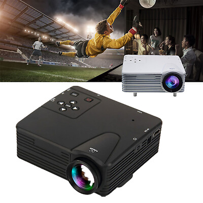 #ad Home 3D 1080P HD Multimedia Player Cinema Theater Mini LED Projector AV VGA USB