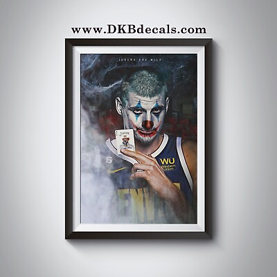 #ad NBA Finals Champions Nikola Jokić Jokers are Wild Poster Sizes up to 13quot; x 19quot;