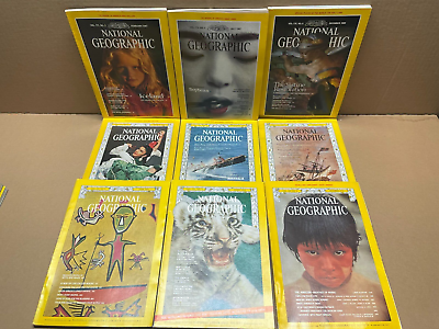 #ad 8 National Geographic Magazines Random Lots 1950#x27;s 2010#x27;s No Duplicates