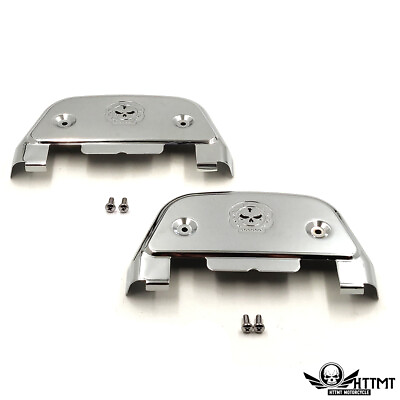#ad Skull Passenger Footboard Cover For 06 17 Dyna 86 17 FL Softail 87 17 Touring Ch