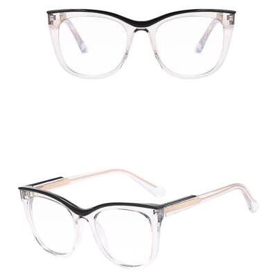 #ad Oversized Glasses Frame Trendy Filter Blue Light Glasses Two tone Frame TR90 O