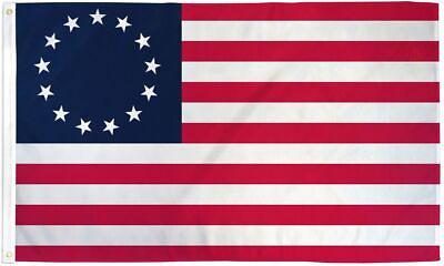 #ad Durable Betsy Ross Polyester Flag 3x5FT American Revolution Patriotic 13 Star