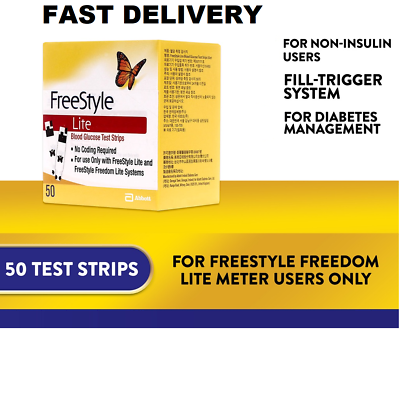 #ad Freestyle Blood Glucose Test Strips quot;SHIP FROM USAquot;