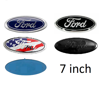 #ad FORD 7 Inch Front Grille Tailgate Logo Emblem 3D Oval 3M Adhesive F150 F250 F350