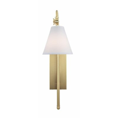 #ad 1 Light Wall Sconce 24.57 Inches Tall and 6.63 Inches Wide Gold Finish Wall