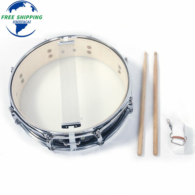 #ad Hot Sell 13x3.5#x27;#x27; Snare Drum Drumsticks Drum Key Strap Set US StockUS Stock