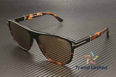 #ad Tom Ford FT1081 05E Plastic Black Other Brown 58 mm Men#x27;s Sunglasses