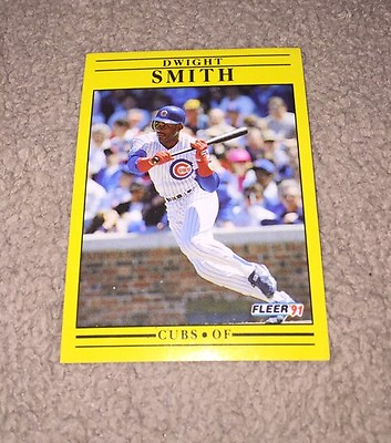 #ad 1991 CUBS Fleer #432 Dwight Smith