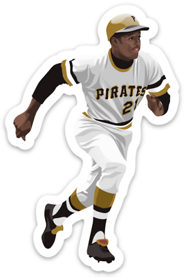 #ad Pittsburgh Pirates Magnet Roberto Clemente MLB Baseball Die Cut MAGNET