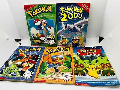 #ad Pokemon Books Scholastic The movie 2000 Talent Scyther Giant Pokémon Big Battle