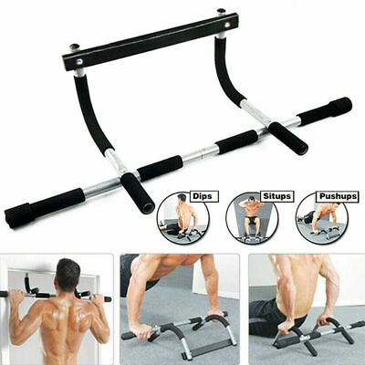 #ad Chin Pull Up Bar Exercise Heavy Duty Doorway Multi Function Fitness for Home Gym