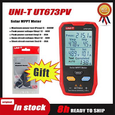 #ad UNI T UT673PV Solar MPPT Meter Handheld Automatic Measurement Solar Detector