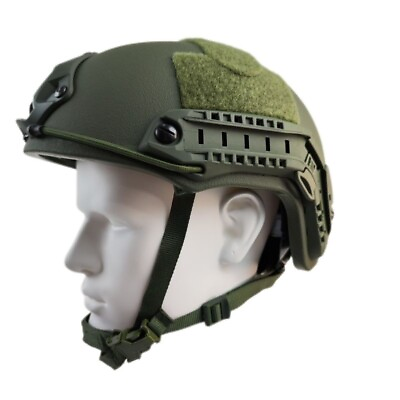 #ad Green Level IIIA Ballistic Bullet Proof Helmet Riding Helmet Protect Head