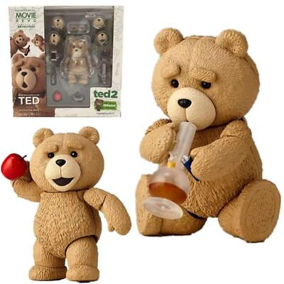 #ad For TED 2 Movie Teddy Bear 10CM Boxed Movable Action Figure Toy Collectors Model