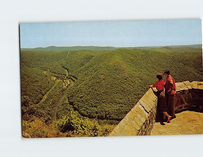 #ad Postcard Florida Lookout Overlook the Panoramic Scene in the Berkshire Hills