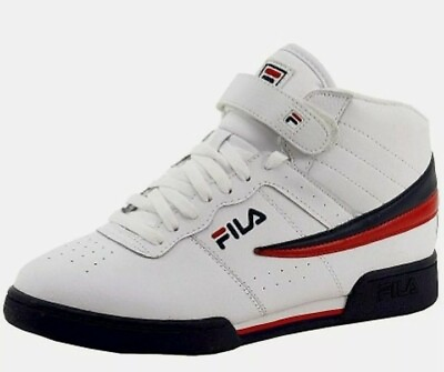#ad Fila Mens F13V White Navy Red Sz 9.5 Casual Shoes
