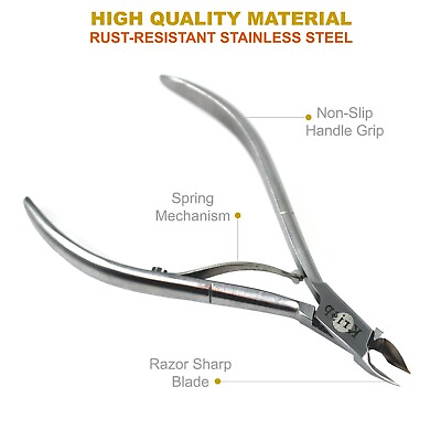 #ad PROFESSIONAL HIGH QUALITY STAINLESS STEEL CUTICLE NAIL NIPPER CUTTER TRIMMER USA