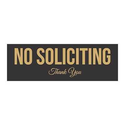 #ad Basic No Soliciting Sign $7.99