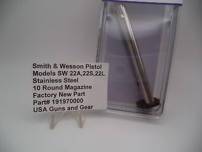 #ad 191970000 Smith Wesson Pistol Model SW 22A22S22L Stainless Steel 10 Rd Magazi