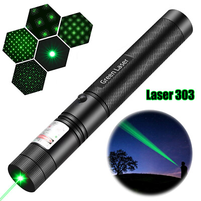 #ad 1200Miles Green Laser Pointer Pen Star Beam 1 mW USB Rechargeable Lazer Pen