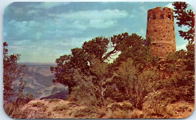 #ad Postcard Lookout Tower At The Grand Canyon On East Rim Drive Arizona