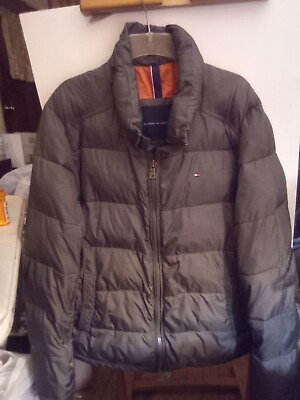 #ad mens tommy hilfiger Coat M Dark Forest Excellent Condition
