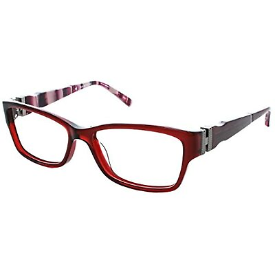#ad Rampage Eyeglasses for Women R187 BUR Frames Burgundy Rectangle 52 15 135