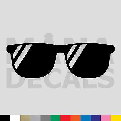 #ad Sunglasses Vinyl Die Cut Decal Sticker Cool Summer Beach Glasses
