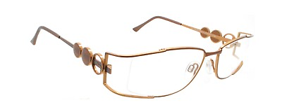 #ad New Authentic Cazal MOD.4167 COL.002 Germany Brown Bronze Metal Eyeglasses