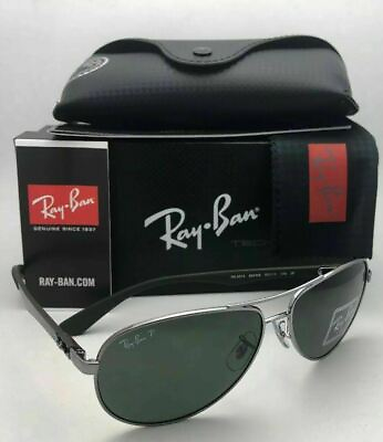 #ad New Polarized RAY BAN Sunglasses TECH SERIES RB 8313 004 N5 58 13 Gunmetal Frame