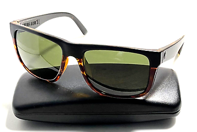 #ad ELECTRIC EYEWEAR SWINGARM XL Black Brown Tortoise Square Sunglasses
