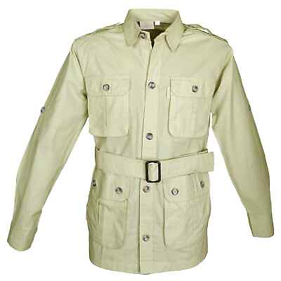 #ad Safari Jacket for Men Stone