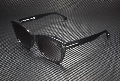 #ad Tom Ford Lauren 02 FT0614 01H Black Pall Brgdy Polarized 52mm Women#x27;s Sunglasses
