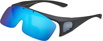 #ad #ad Polarized Sunglasses Fit over Prescription Glasses for Men Women Flip up Shield