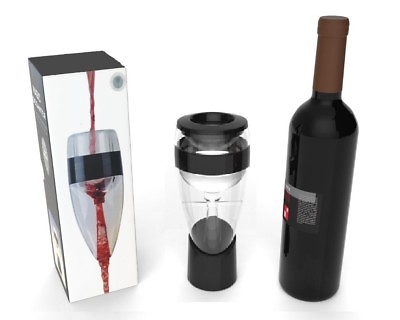 #ad Red Wine Bottle Aerator Stand Filter Wine Aerator Decanter Pourer w Gift Box Bag