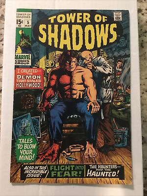 #ad 🔥TOWER OF SHADOWS #5 1970 Marvel Bronze Age Horror Comic BARRY SMITH art 🔥Bamp;B
