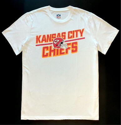 #ad Kansas City Chiefs KC G III Brand Mens Short Sleeve T Shirt L White Red Gold NEW