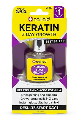 #ad NAIL AID Keratin 3 Day Growth Clear 0.55 Fluid Ounce