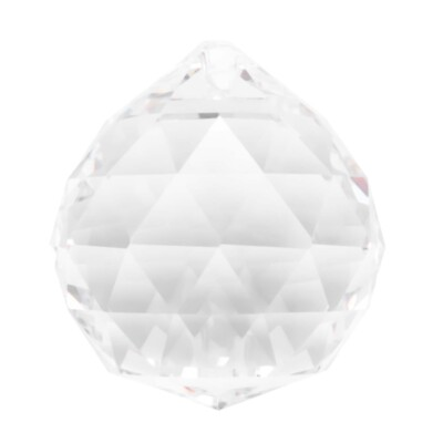 #ad 40MM Feng Shui Faceted Decorating Crystal Pendant Ball Clear Z5F62758