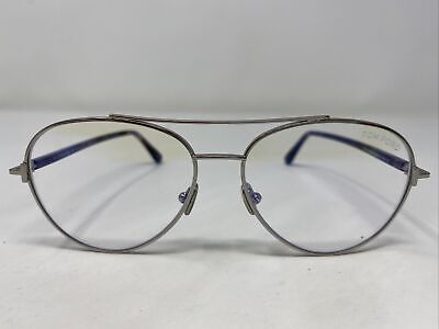 #ad Tom Ford Italy TF 5684 B 016 55 15 140 Silver Full Rim Eyeglasses Frame :306