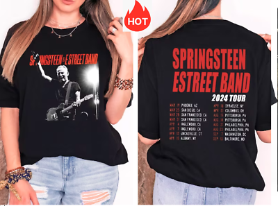 #ad Bruce Springsteen 2024 Tour Shirt 2024 Bruce Springsteen Tour tshirt $21.99