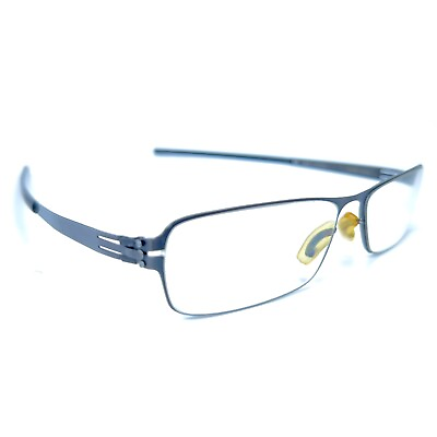 #ad ic berlin Model Kunio Gunmetal Grey Titanium Eyeglasses Frame 52 15 140 Germany